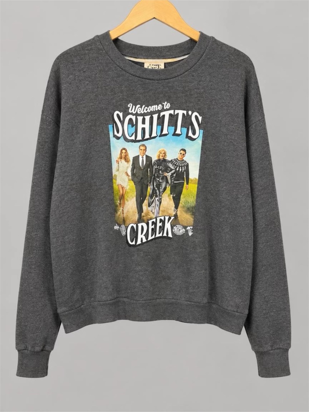 Schitt's Creek Graphic Crewneck Sweater - Charcoal XXL